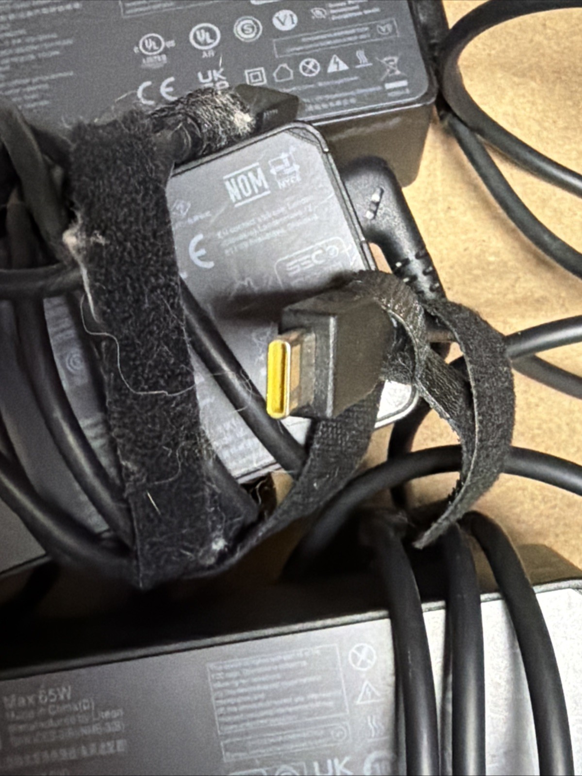 Lot of 10 Lenovo Max 65w 20V 3.25A AC Adapter USB Type C-No Power Cable!