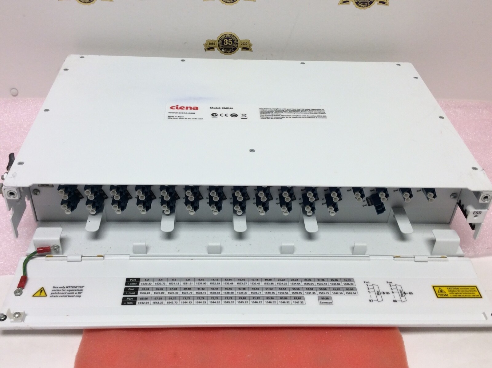 CIENA NORTEL CMD44 44 channel Mux DeMux 50Ghz C-Band Blue or Red Buyer choice