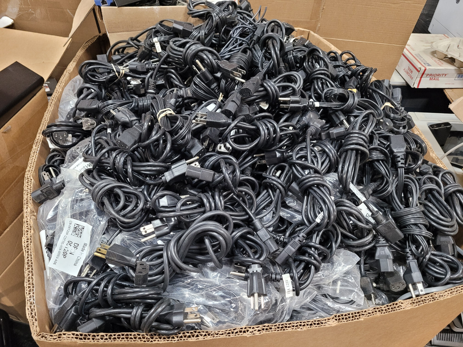 Lot of 20 3-Prong Power Cables 6FT PC, Computer Printer Power Cord
