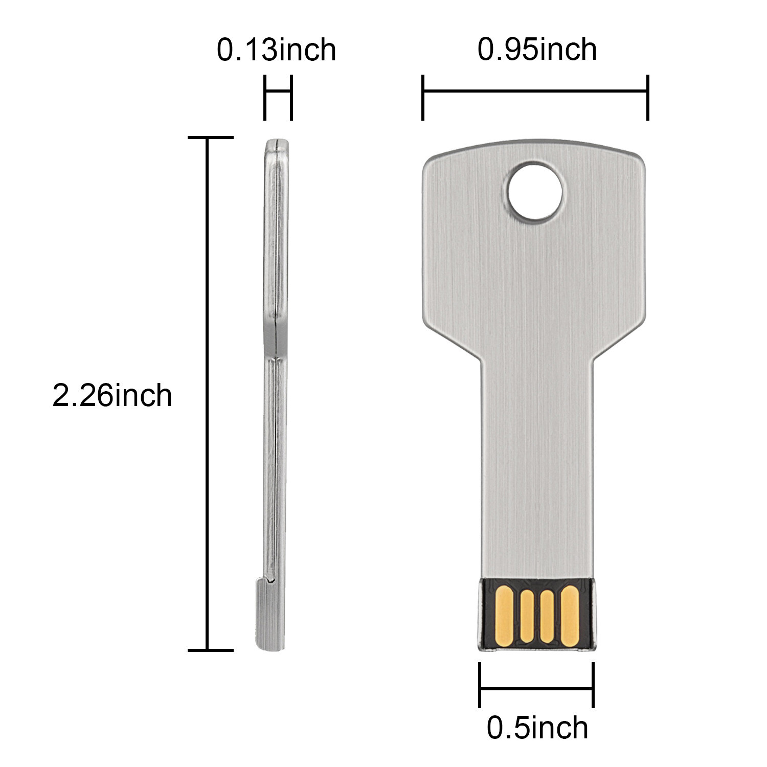 5Pack USB 2.0 Flash Thumb Drive Key Shape USB Memory Sticks Pen Drive2/4/8/32GB