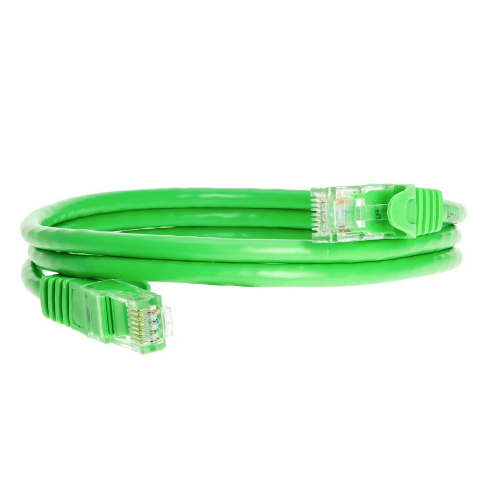 Cat6 Green Ethernet Patch Cord UTP Network LAN Cable RJ45, 3FT – 20FT Multi LOT