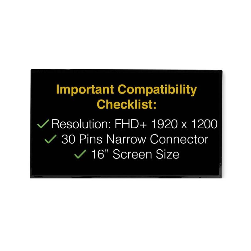 Dell 08VRPM 30 Pins FHD+ Screen Replacement LCD Display With Tools
