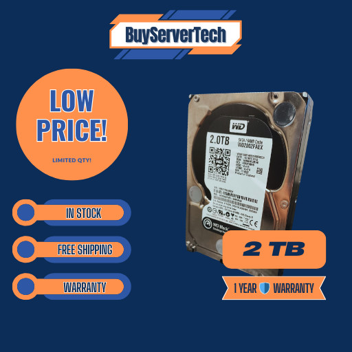 Western Digital Caviar Black 2TB Internal 7200RPM 3.5″ (WD2002FAEX) HDD