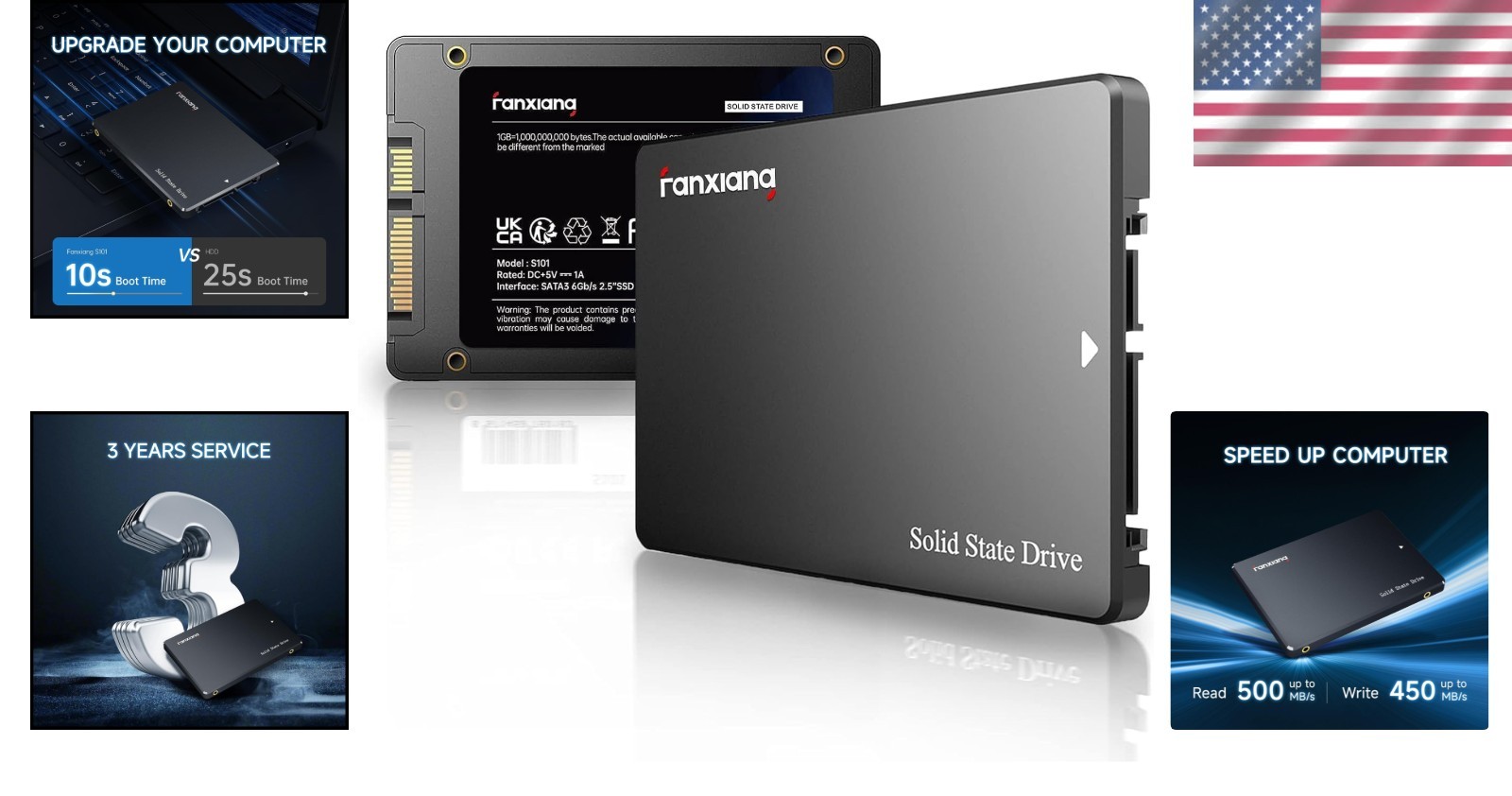 S101 2.5″ Internal SSD – Long-Lasting Durability