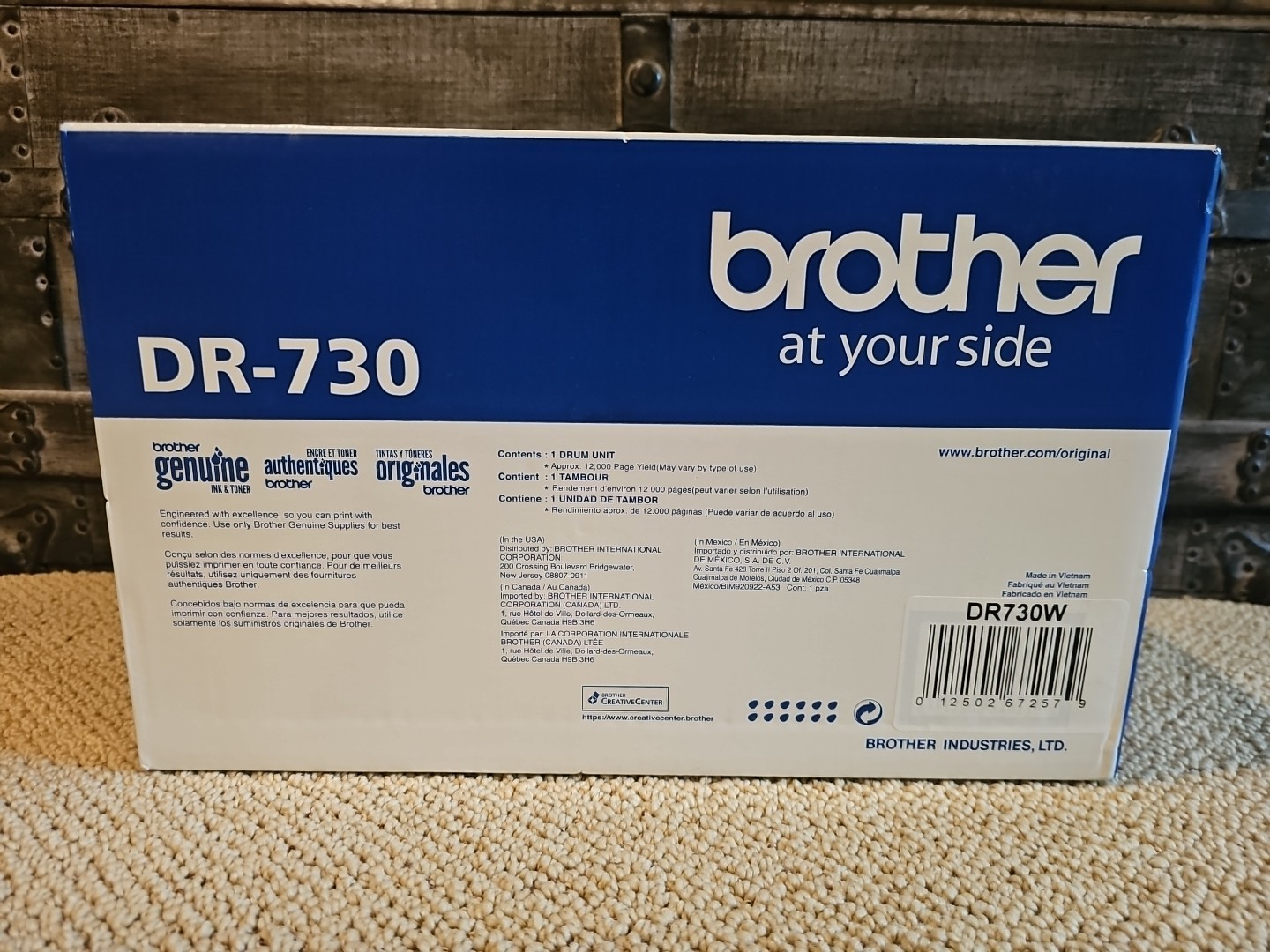 Brother DR-730 Laser Drum Unit Genuine NEW DRUM SEALED