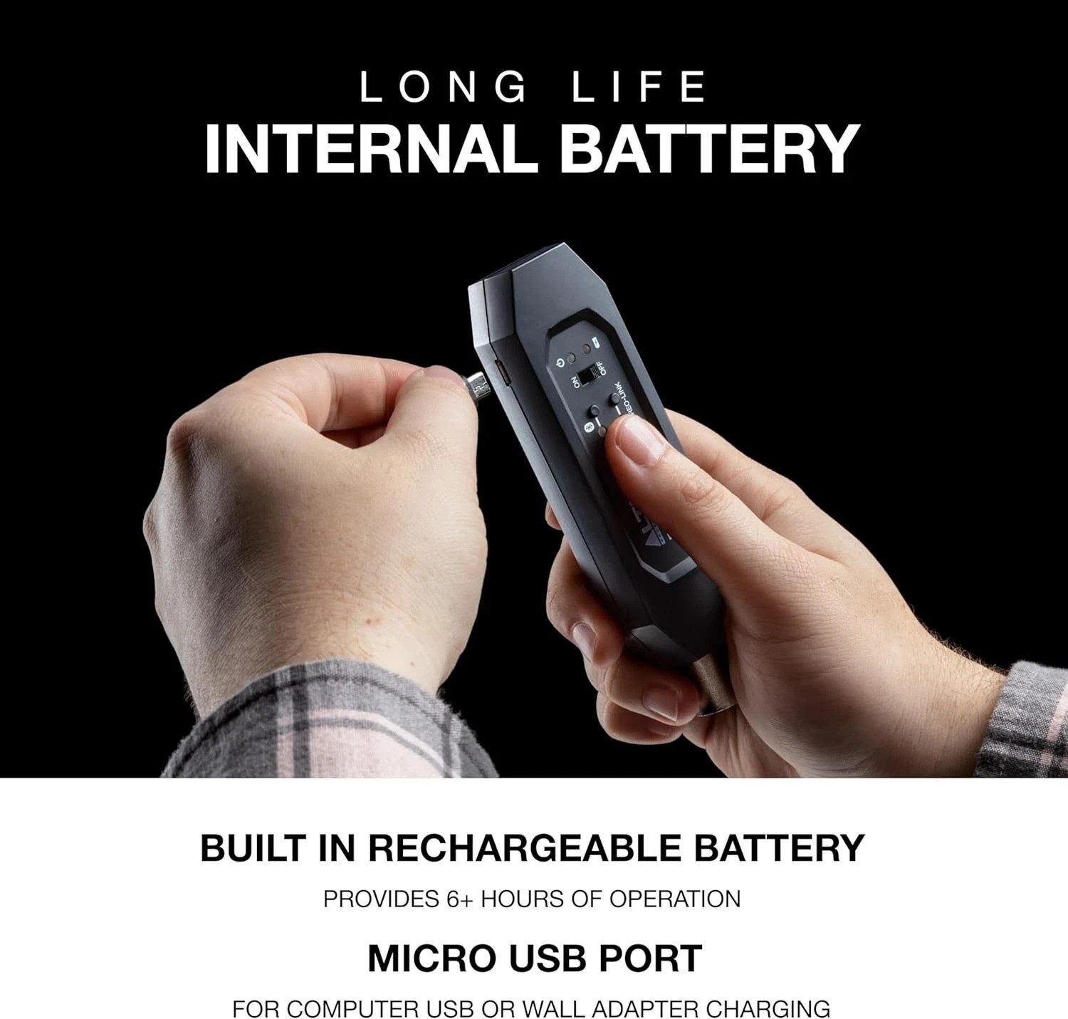 Professional XLR Bluetooth Receiver – 6+ Hour Battery Life for Performances