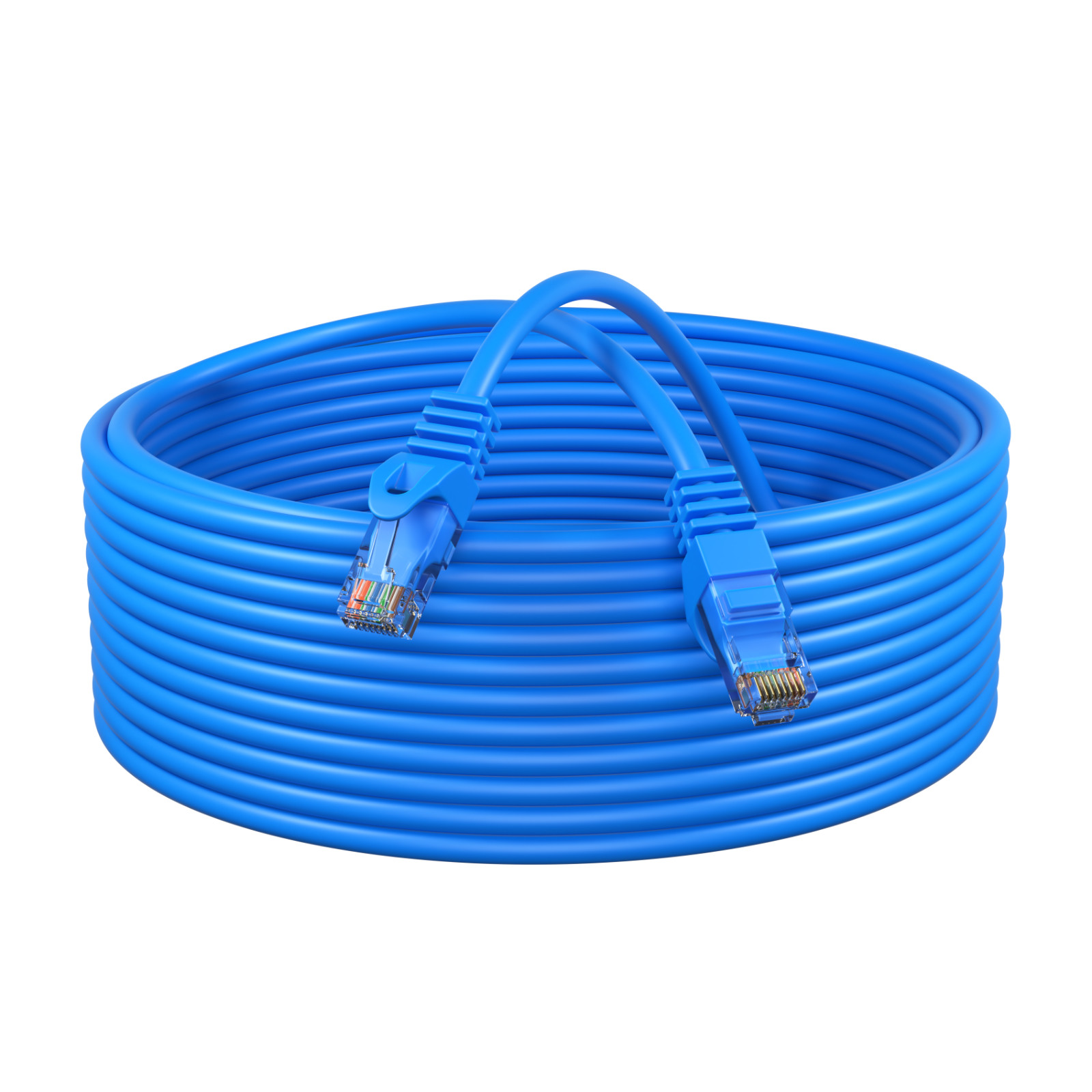 CAT5 Ethernet Patch Cable RJ-45 Internet Cord Blue 1.5FT – 20FT Multi-Pack LOT