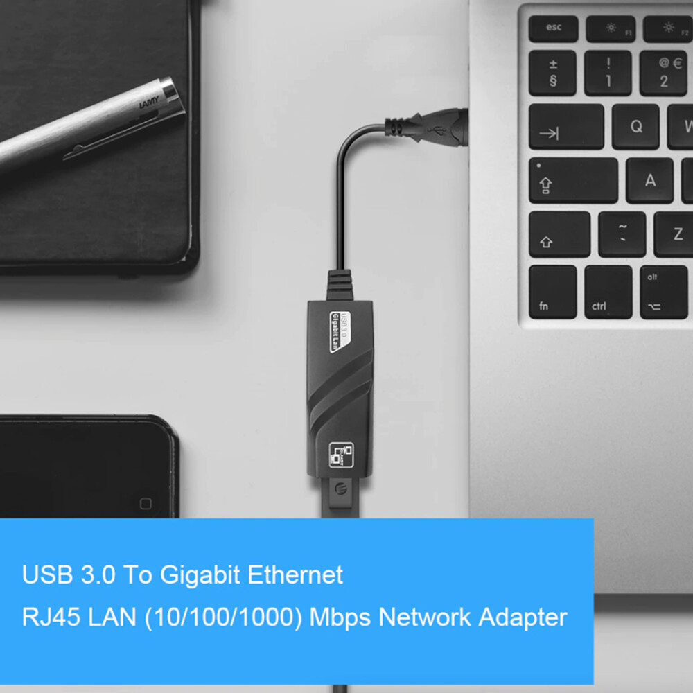 USB 3.0 Gigabit Ethernet LAN RJ45 1000Mbps Network Adapter For Windows PC LOT