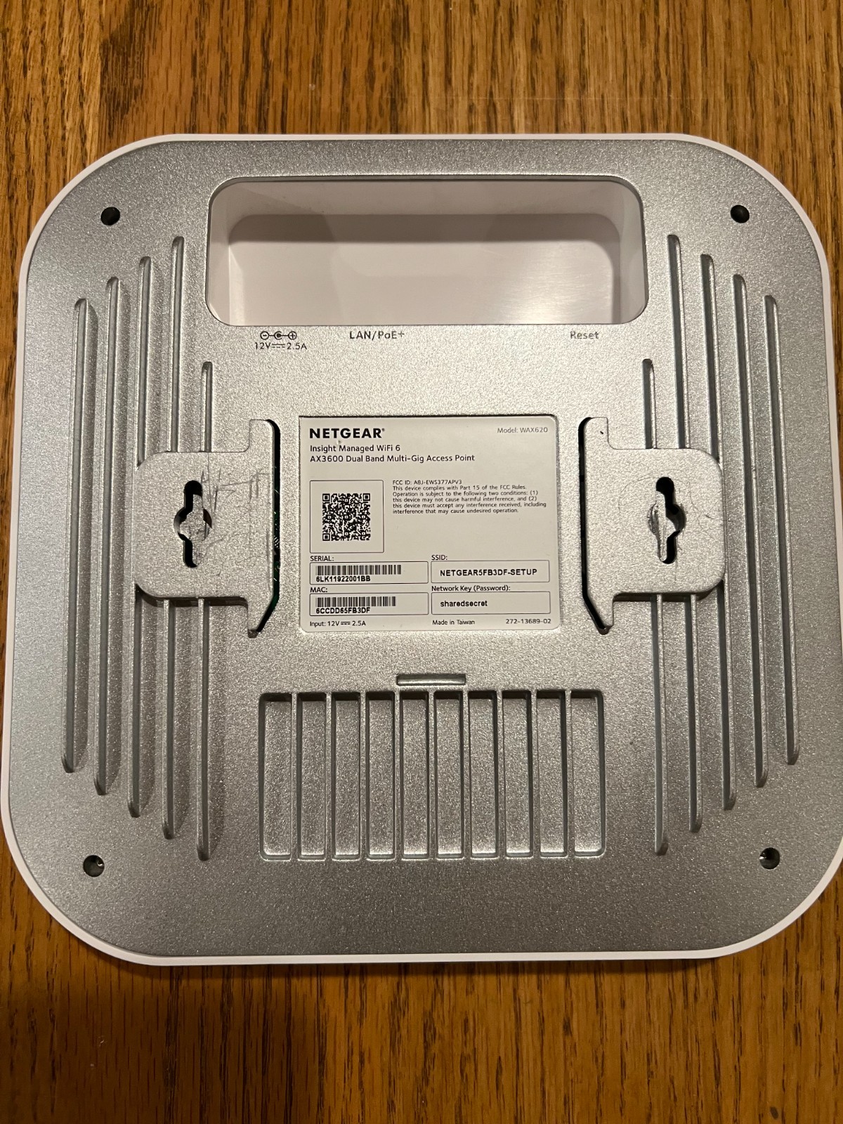 NETGEAR Business AX3600 (WAX620) Cloud Managed Wireless Access Point