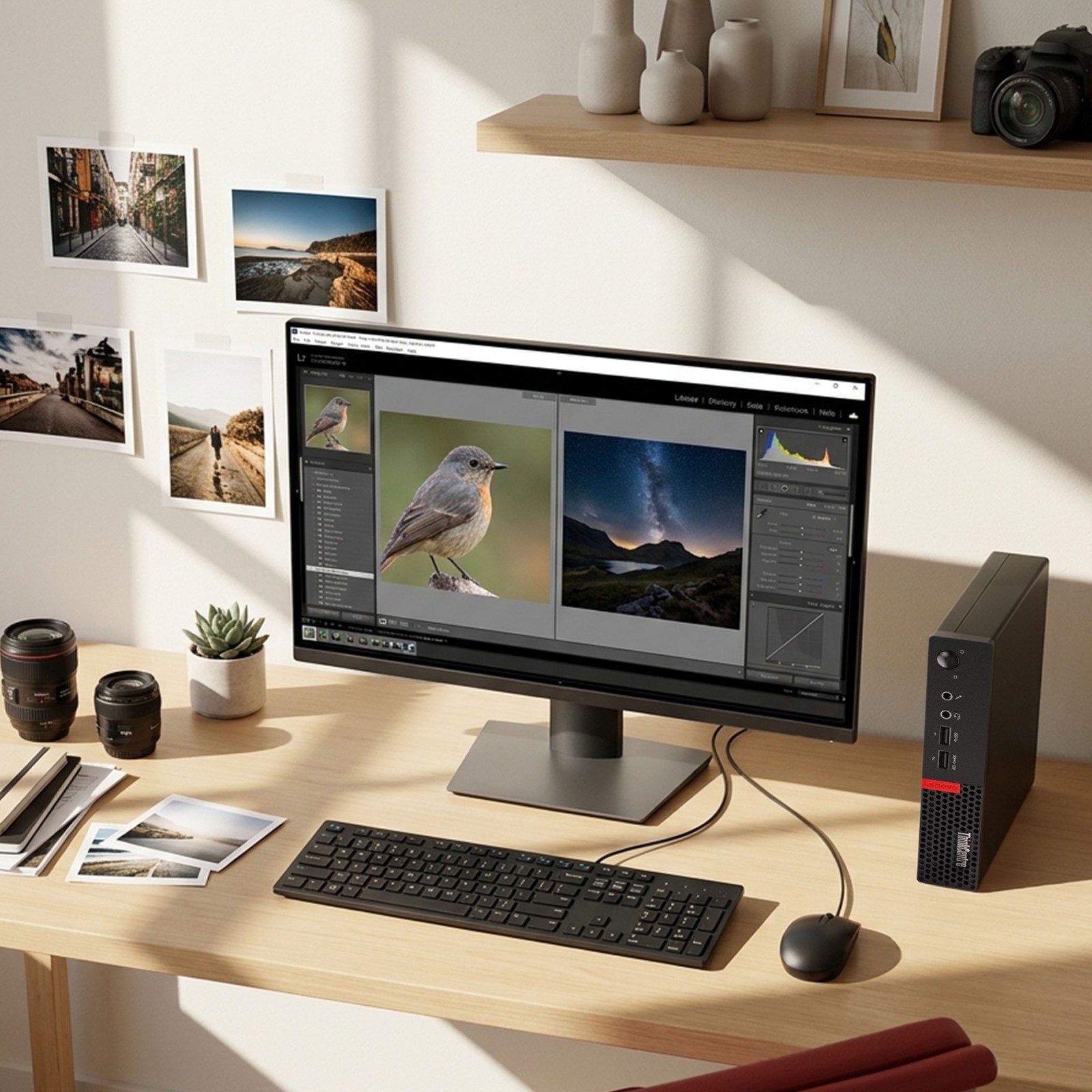 Lenovo M910q Desktop Tiny PC Intel i5-7th 32GB RAM 1TB SSD KB&M Wi-Fi Windows 11