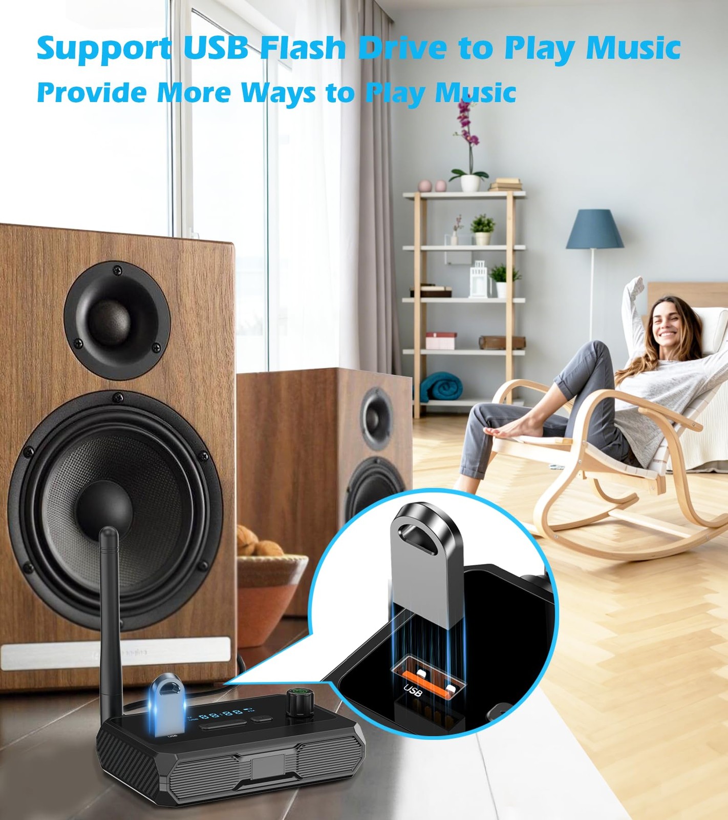 Bluetooth 5.4 Receiver for Home Stereo, Optical Low Latency & HD Music Audio …