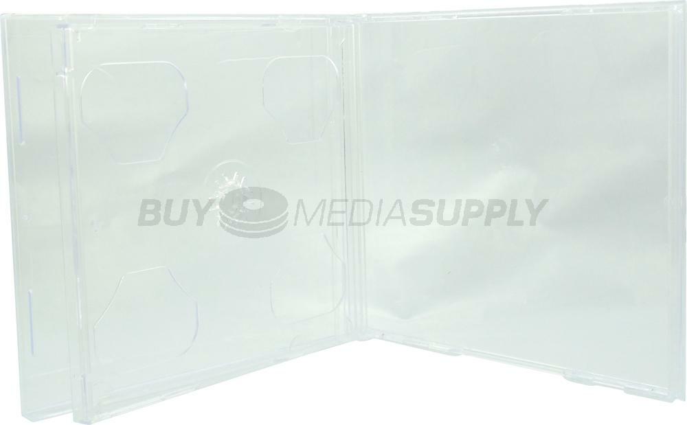 10.4mm Standard Clear Double 2 Discs CD Jewel Case Lot