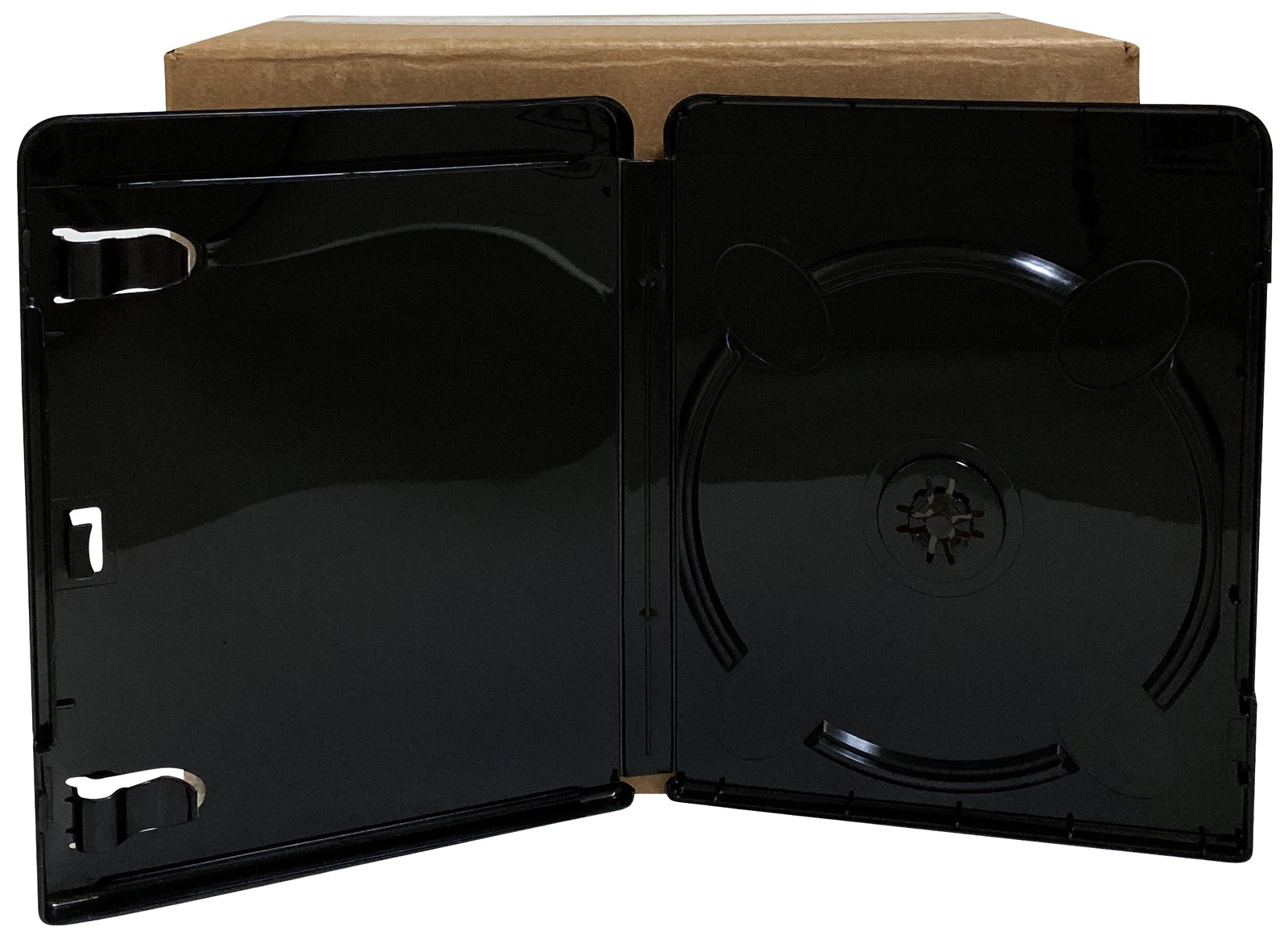 USDISC Blu-ray Cases Standard 12mm, Single 1 Disc (Glossy Black) Lot