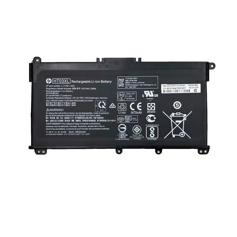 Genuine 11.55V 41.9Wh HT03XL Battery For HP L11119-855 L11421-1C1 HSTNN-DB8R OEM