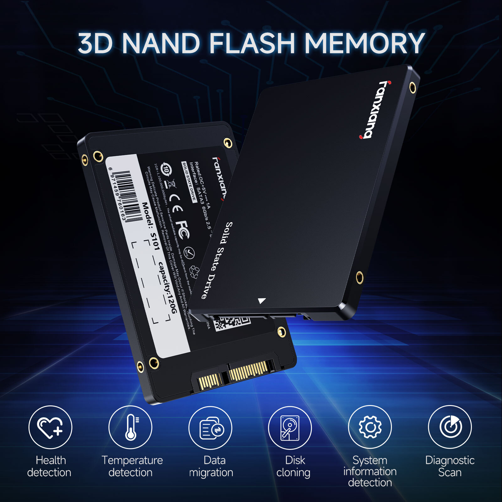 Fanxiang 4TB 2TB 1TB SSD 2.5” SATA III Internal Solid State Drive 512GB 256 lot