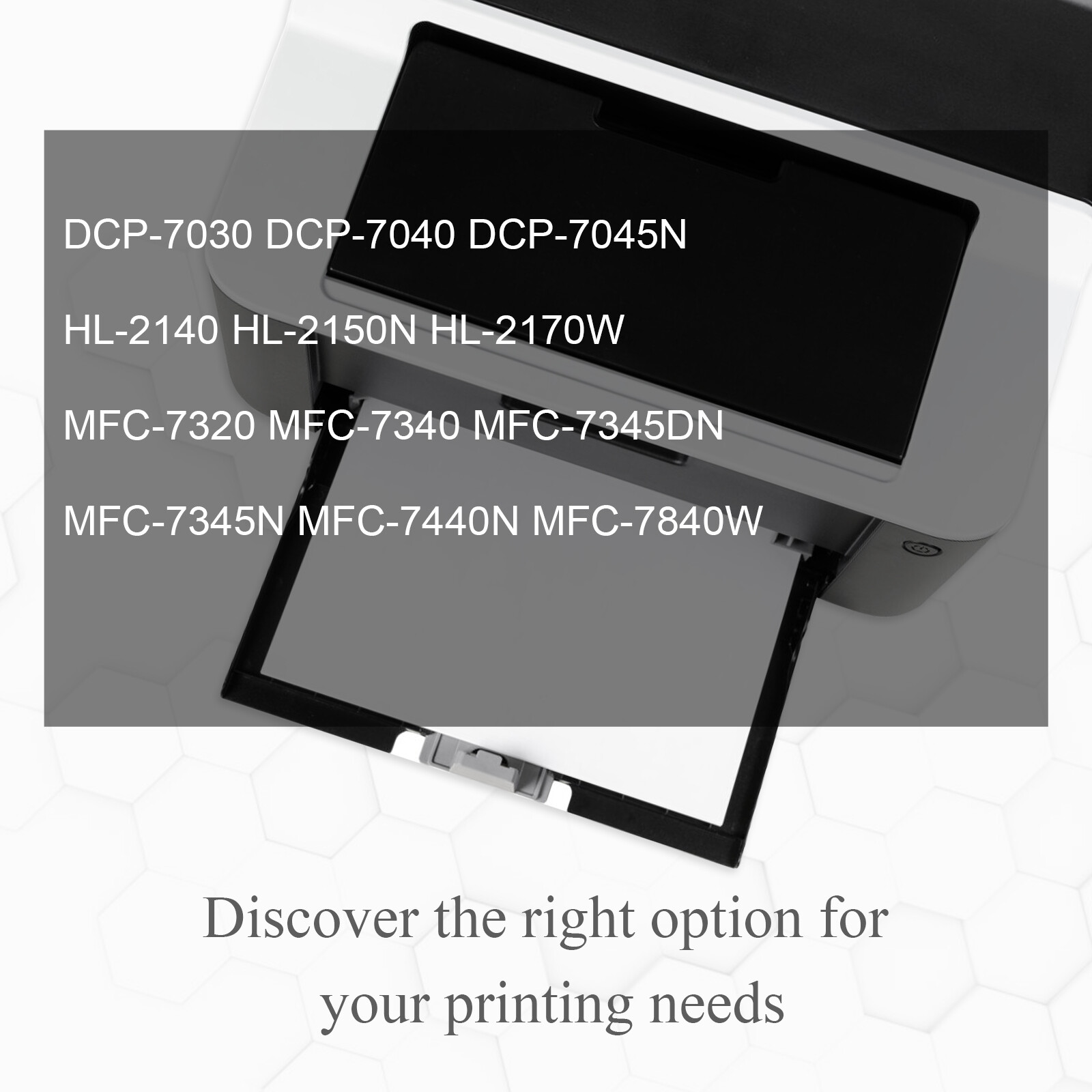 1 Pack BK TN360 Toner Cartridge for Brother TN360 MFC-7345N MFC-7440N MFC-7840W