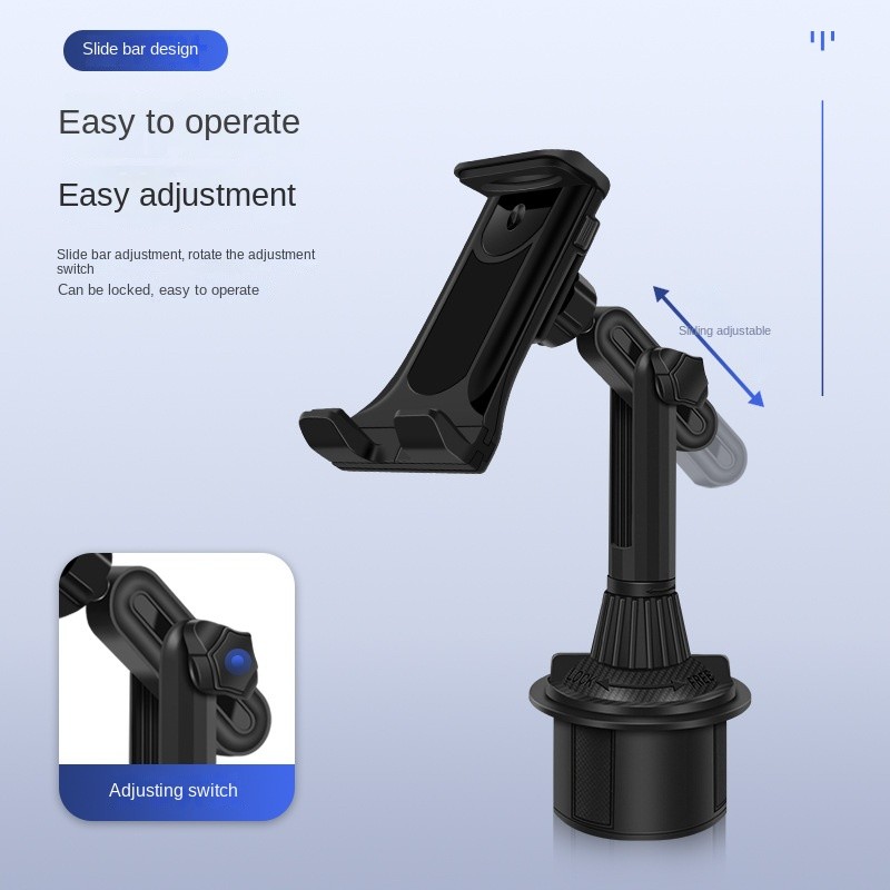 Car Cup Holder Stand Universal For Cell Phone Adjustable Height & Multi-Angle US