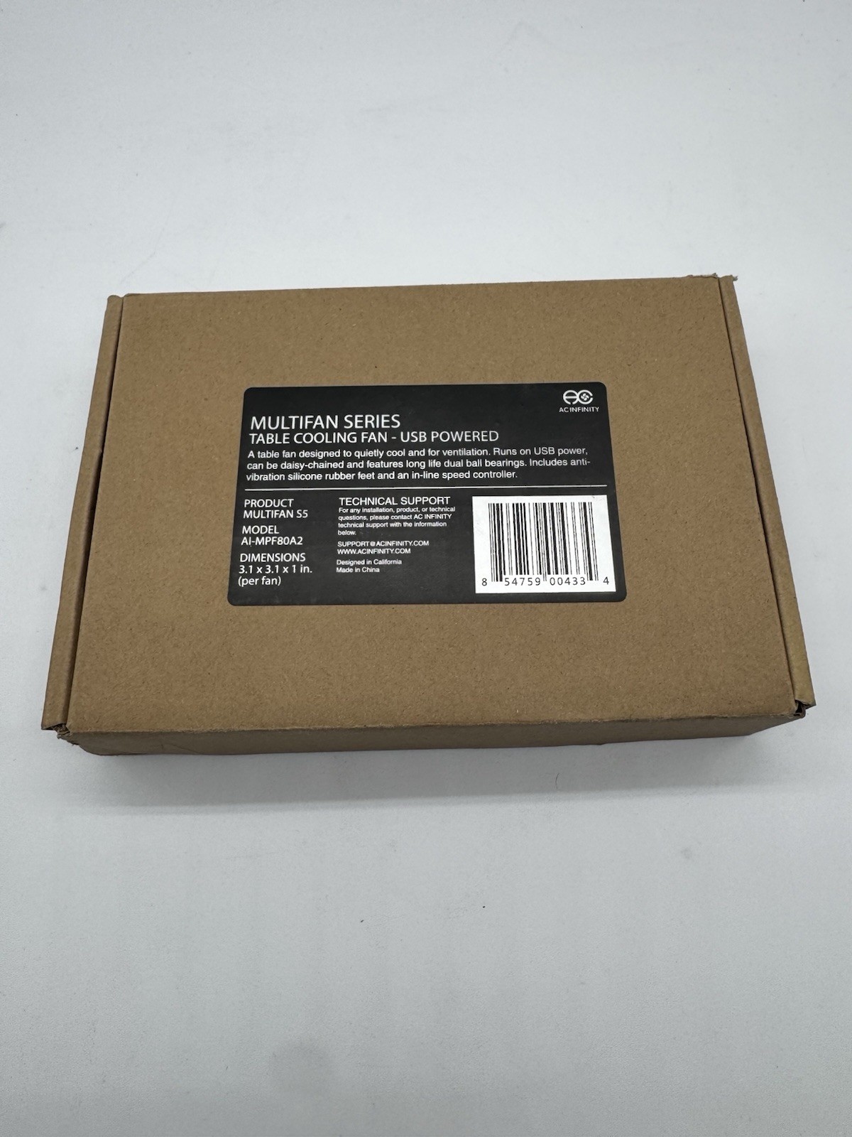 AC Infinity Multifan S5 Dual 80mm Quiet USB Cooling Fan – AIMPF80A2