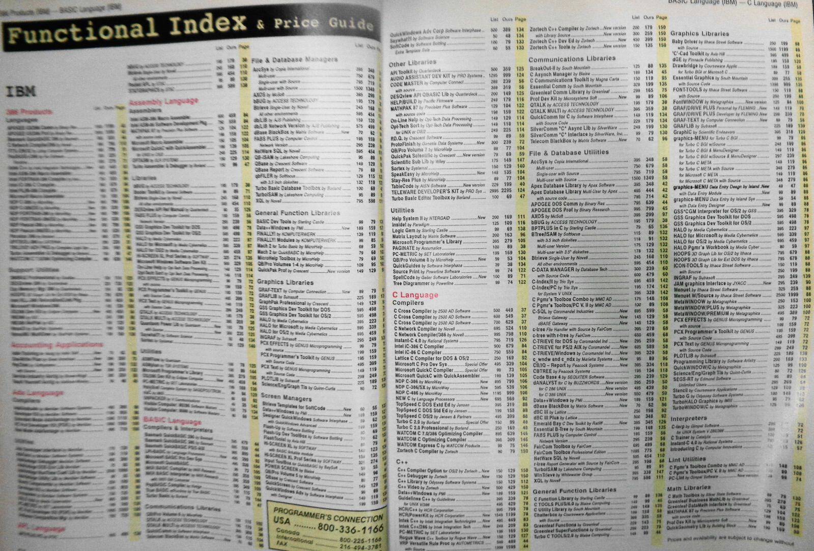 The Connection : Computer Products Buyer’s Guide, Spring 1990