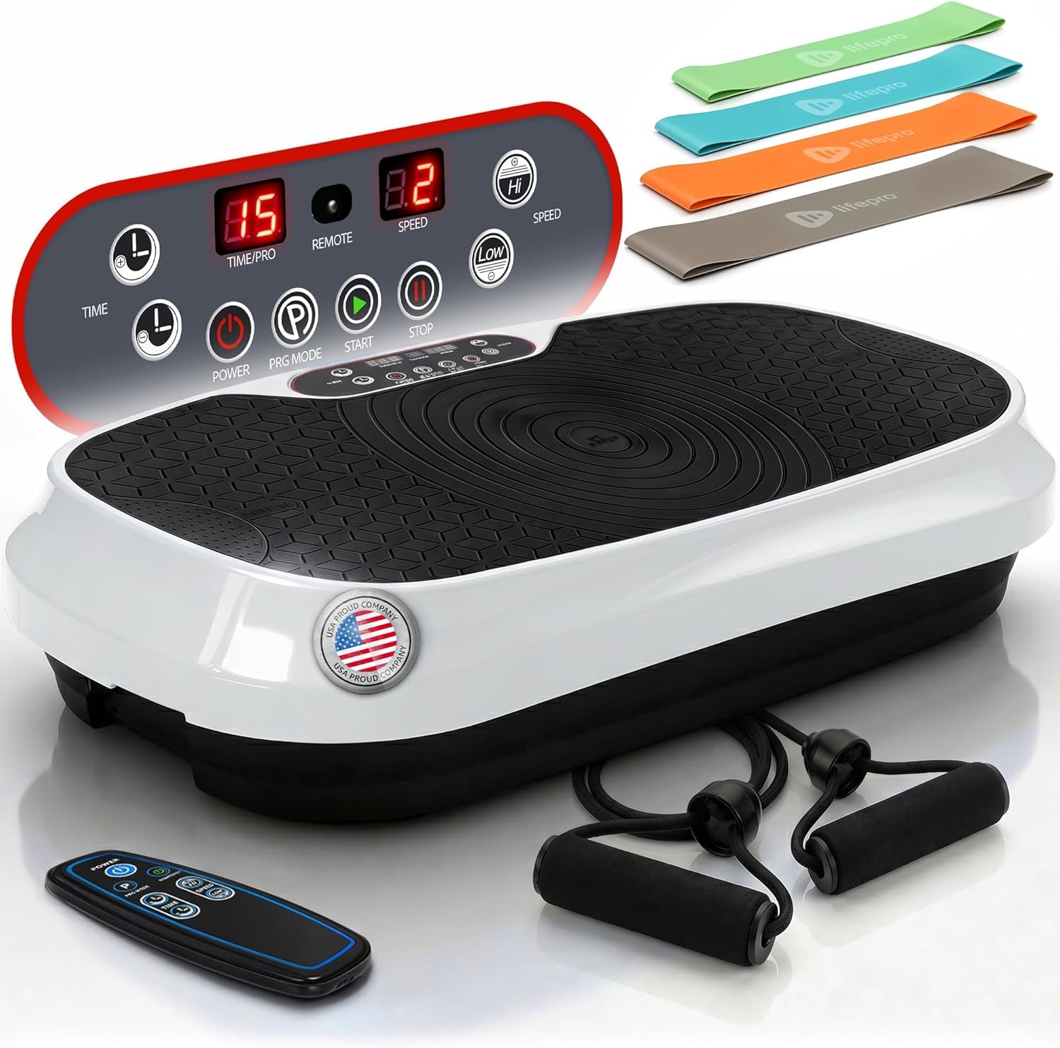 Lifepro Waver Mini Vibration Plate Exercise Machine – White (OpenBox)