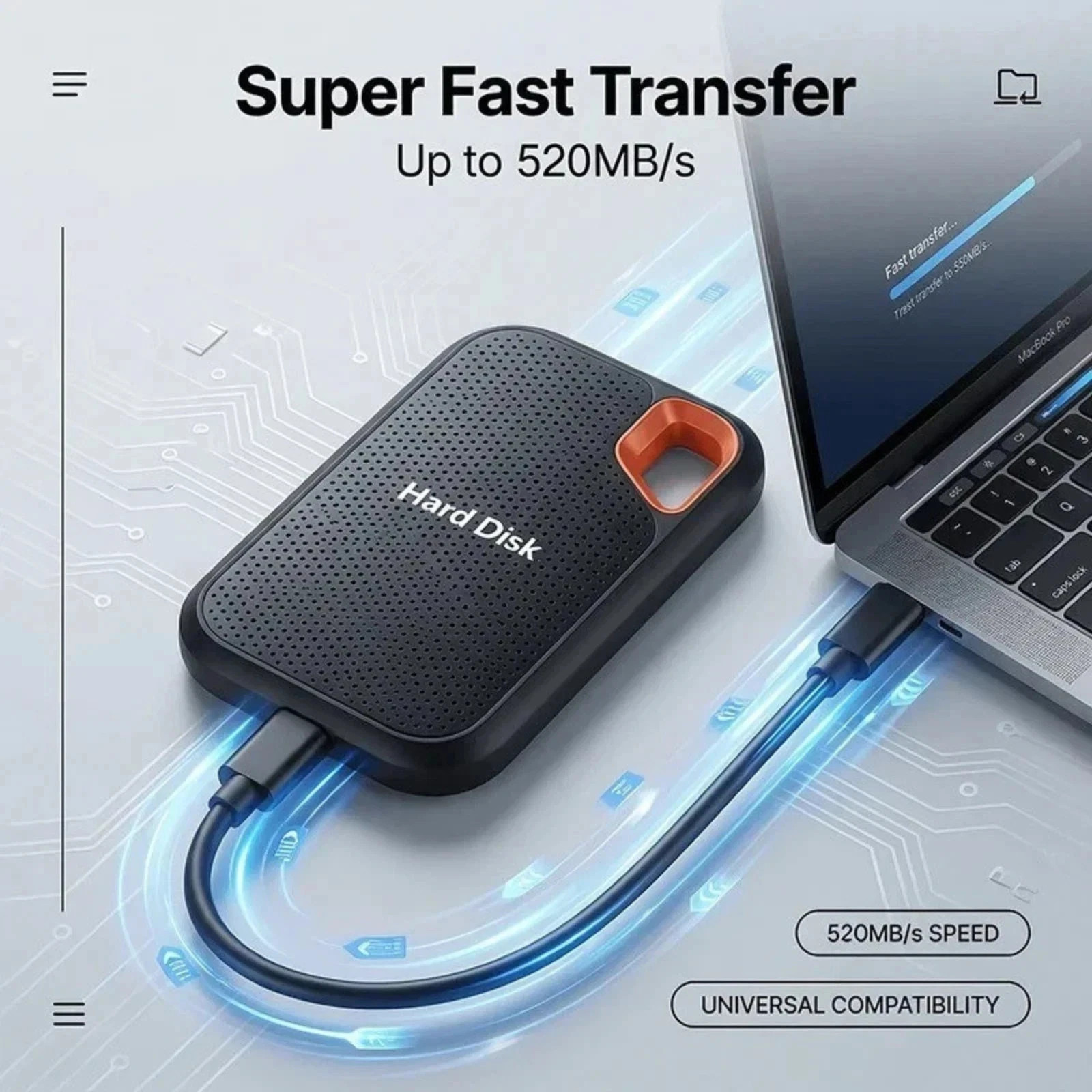 external hard drive 8TB High Speed Capacity Solid State Usb3.2 Laptop Mac And PC