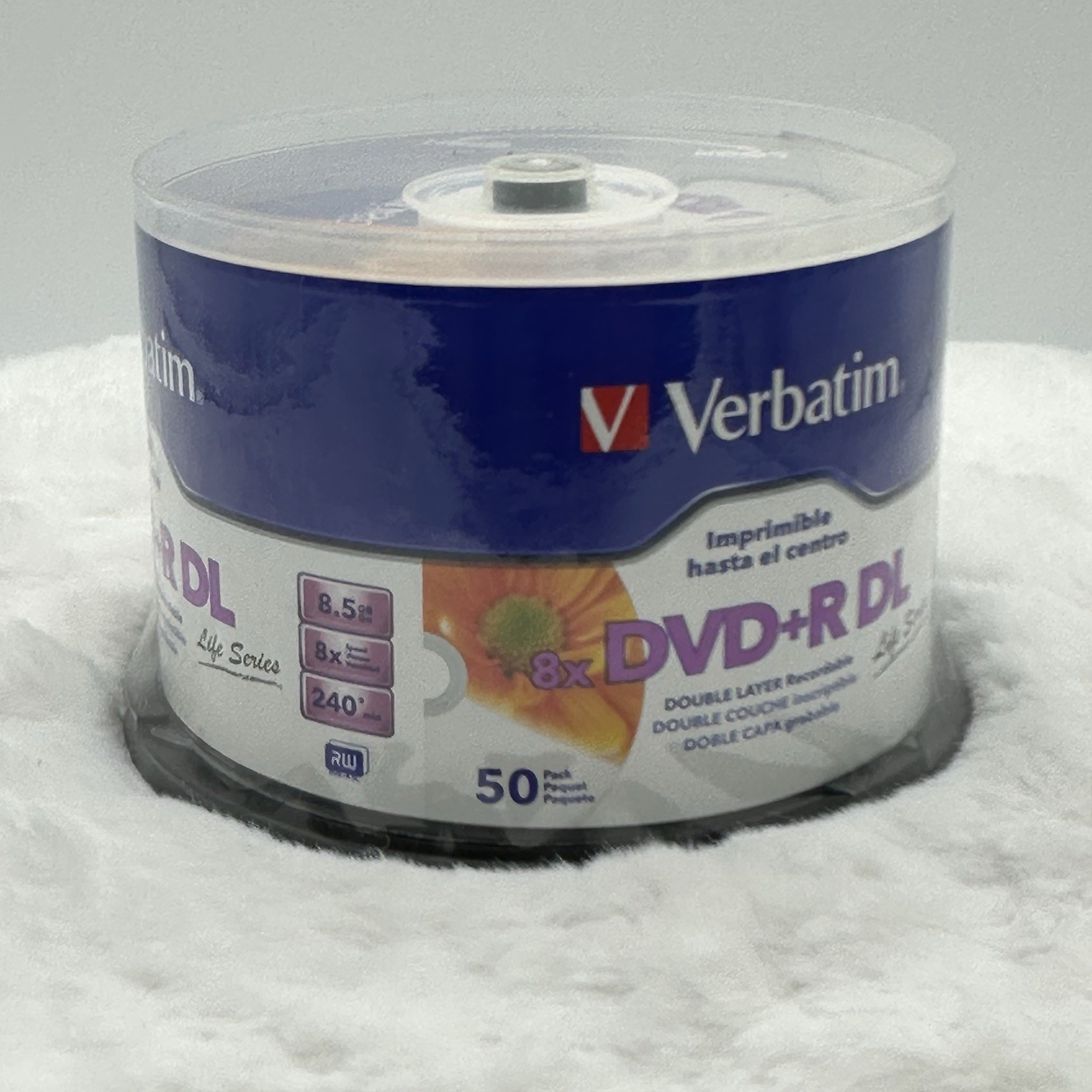 Verbatim 97693 DVD + R DL Double Layer Recordable Blank Disc 50 Pack 8x 8.5GB