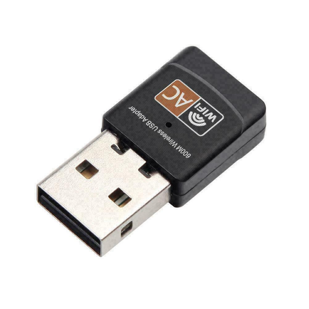 Wireless Lan USB PC WiFi Adapter Network 802.11AC 600Mbps Dual Band 2.4G / 5G #M