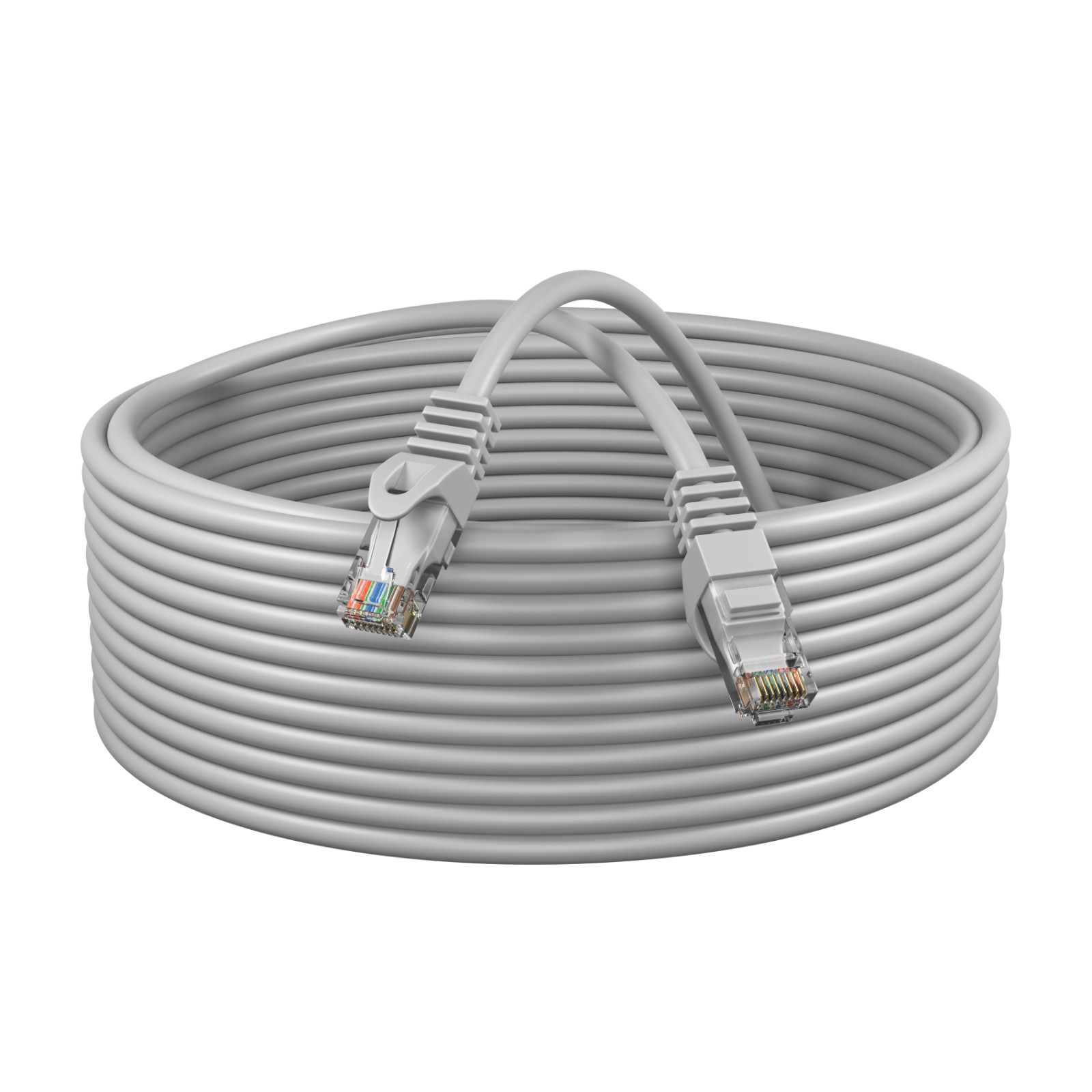 CAT6 Ethernet LAN Network RJ45 Patch Cable 25FT-200FT Multipack LOT, Gray