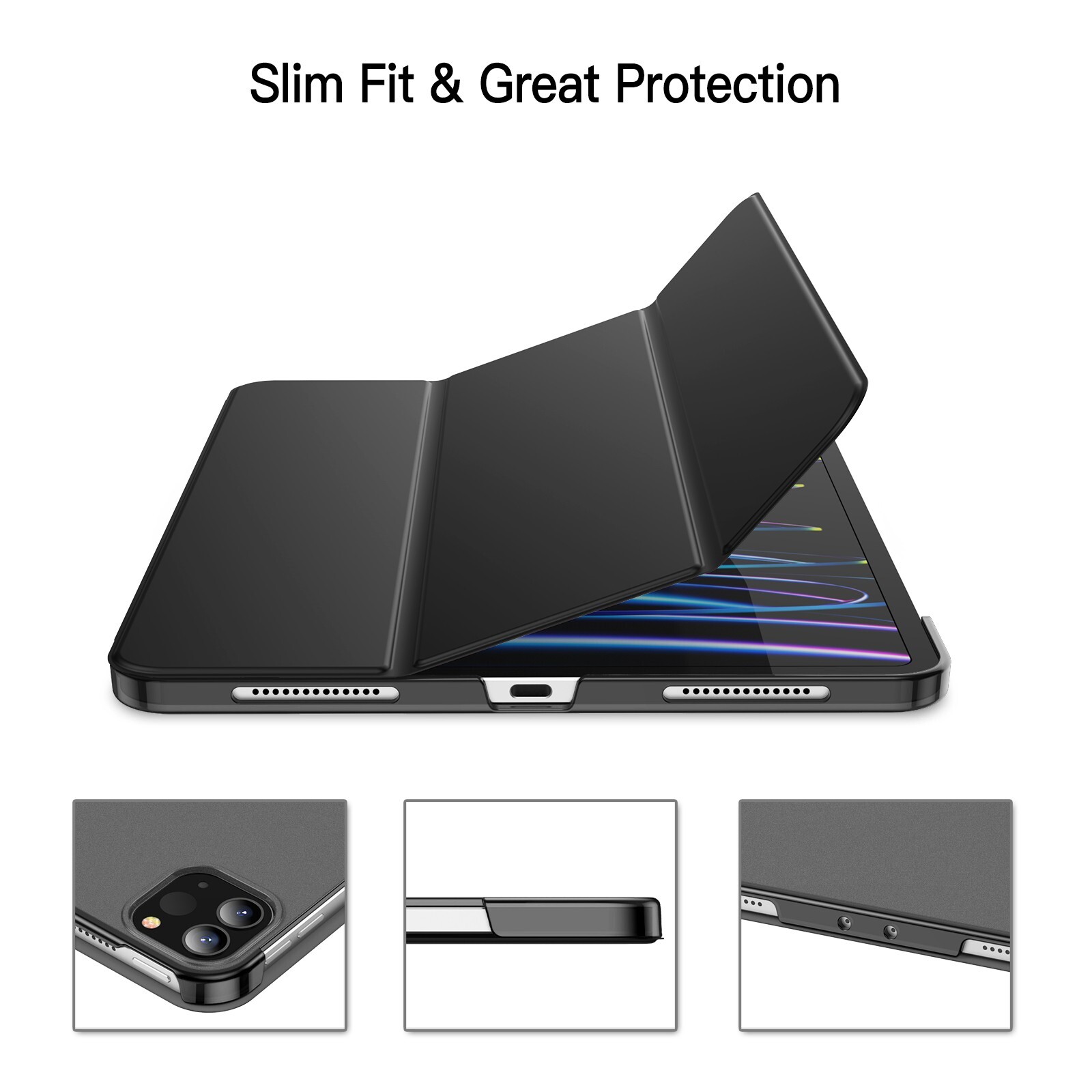 JETech Case for iPad Pro 11-Inch, 2022/2021/2020/2018 4th/3rd/2nd/1st Generation