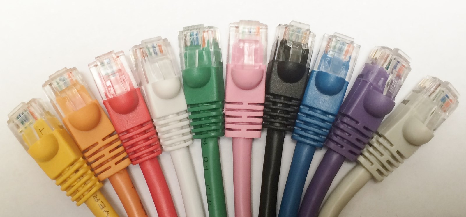 Cat6 550MHz patch cable molded plugs 10ft 15ft 20ft 25ft 30ft 35ft Lot of 1,5,10