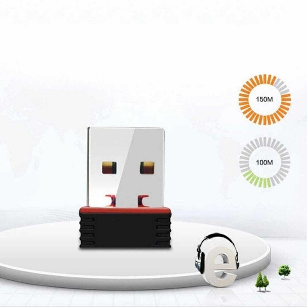 Lot of 10 Mini USB WiFi WLAN Wireless Network Adapter 802.11 Dongle RTL8188 WIN