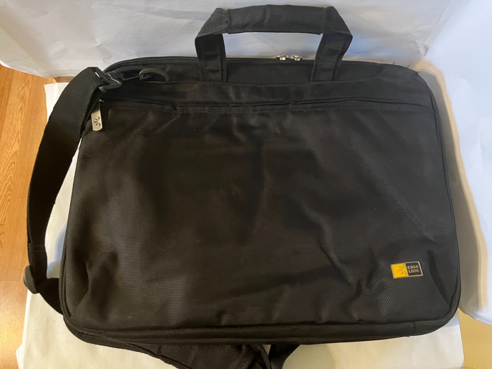 Case Logic 17″ Black Portable Case Top Load Laptop Storage Bag Shoulder Strap