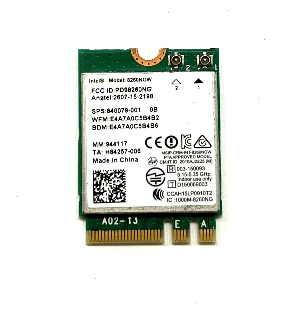 Intel Wireless AC 8260 NGFF Dual Band 802.11ac 867Mbps + Bluetooth 4.2 Wi-F Card
