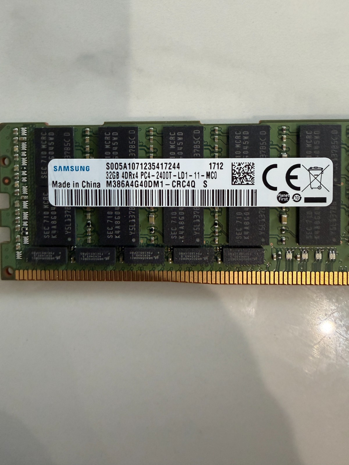 32GB DDR4-2400 ECC RDIMM Server RAM Cisco UCS-ML-1X324RU-G Samsung Registered