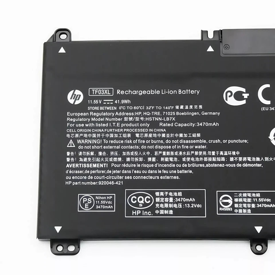 OEM Genuine 41.9Wh TF03XL TF03041 Battery for HP Pavilion 15-CK 15-CC 15-CD US