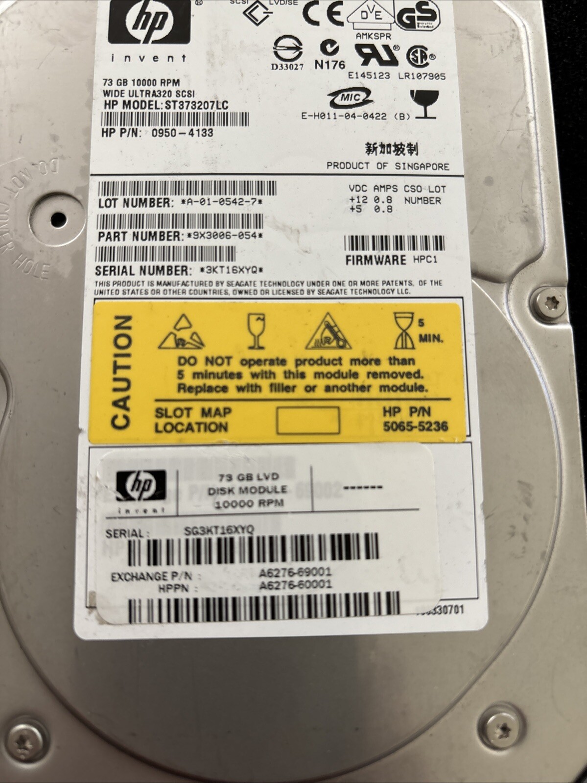 HP ST373207LC Drive 73gb Tested 30 Days Warranty