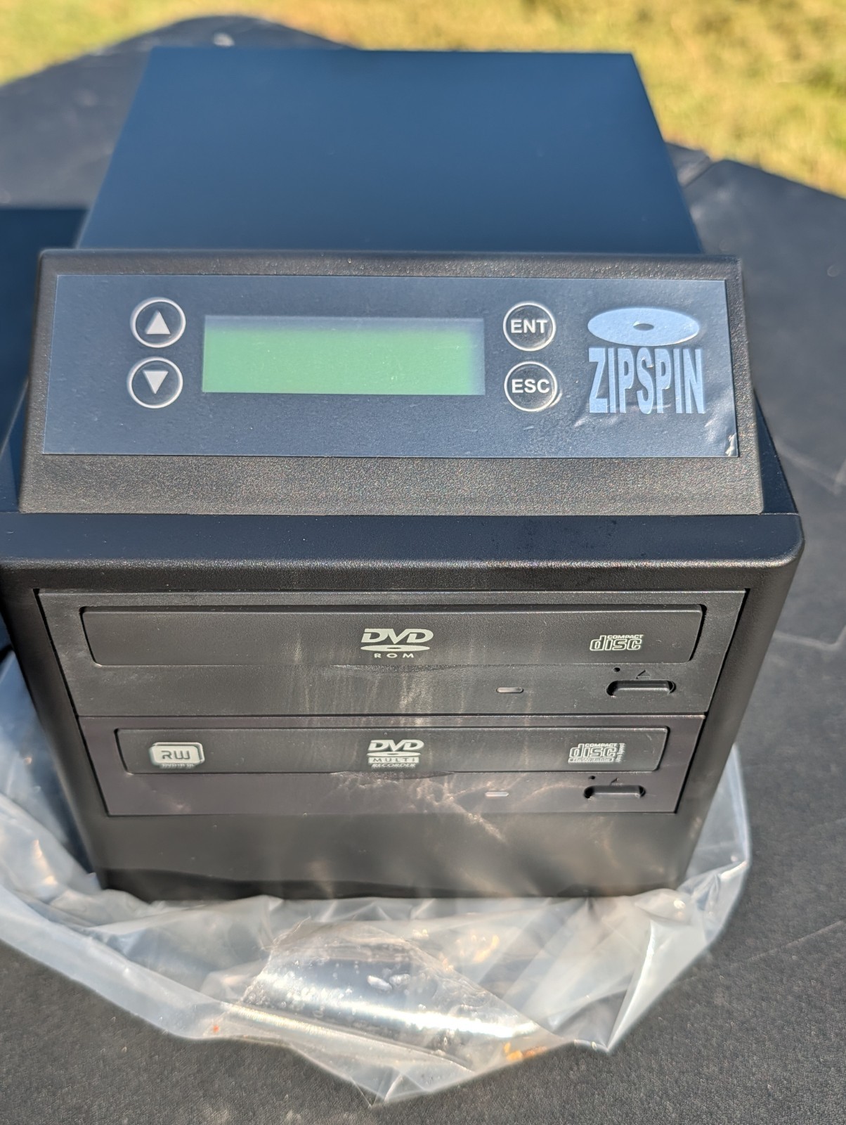 ZipSpin CD DVD Duplicator Disc Copier Tower 1-to-1 Burner Standalone Copier