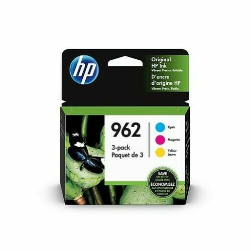 HP 962 3-Pack Ink Cartidge 1/2028 Cyan, Magenta, Yellow