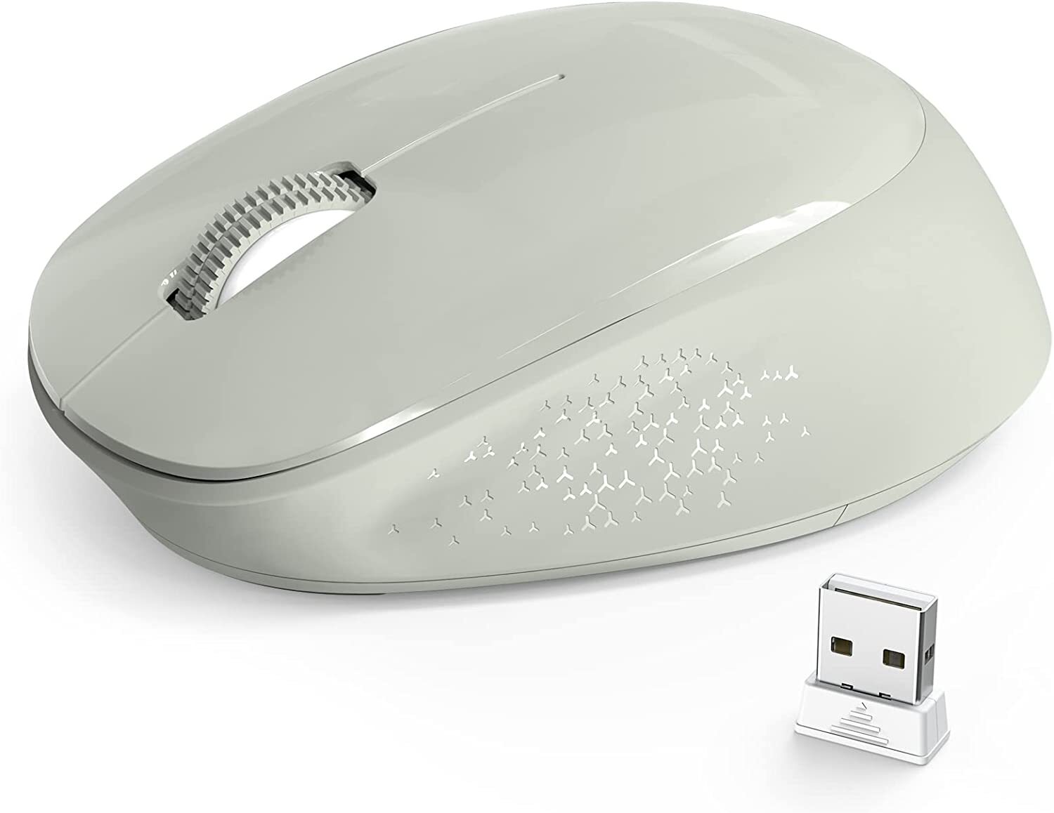Portable Wireless Mouse, 2.4GHz Silent with USB Receiver, Optical USB Mouse