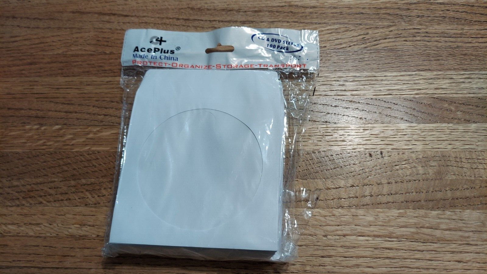 White Paper Sleeves CD/DVD Window with Flap – 99/pkg