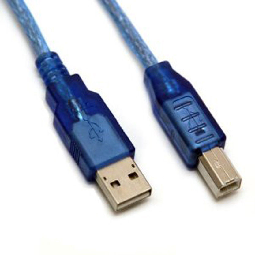 2Pcs 1 FT (30CM) USB 2.0 Cable Type A to B Male for Arduino Uno and MEGA2560