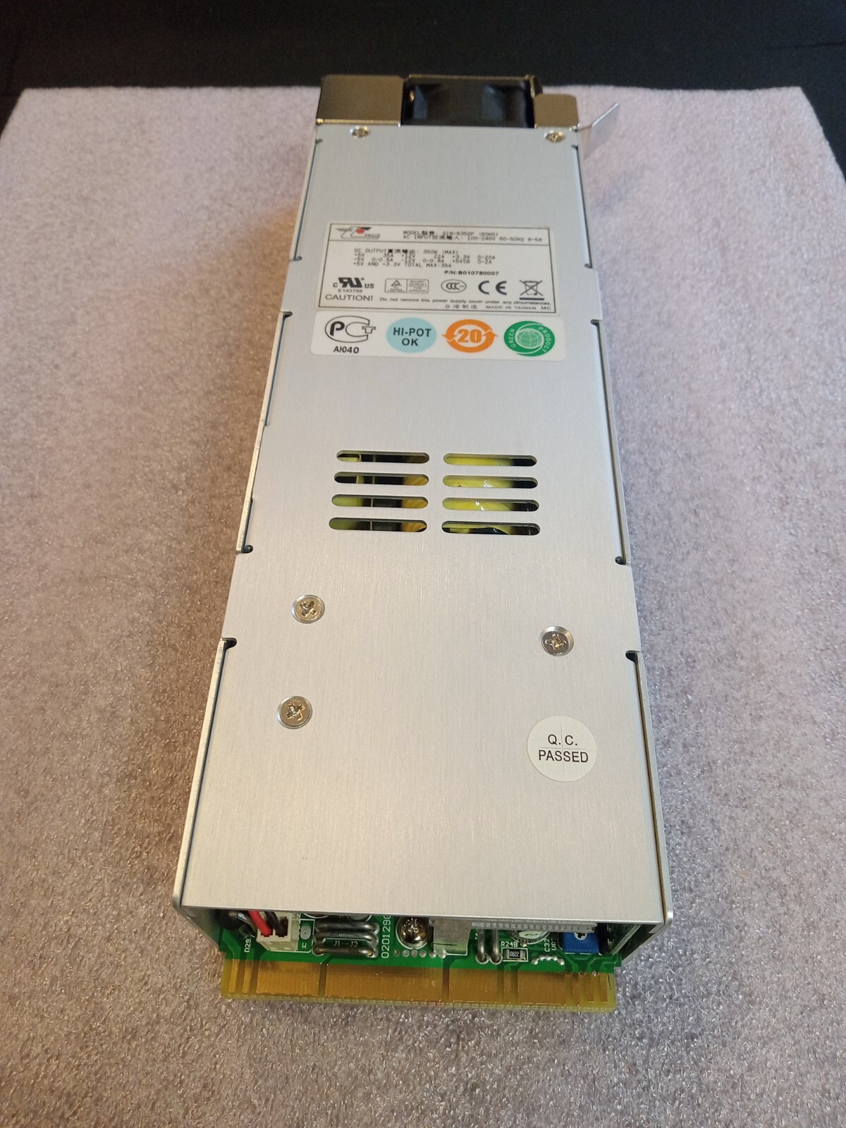 ZIPPY EMACS 100-240V 60.50 HZ 350W REDUNDANT POWER SUPPLY GIN-6350P