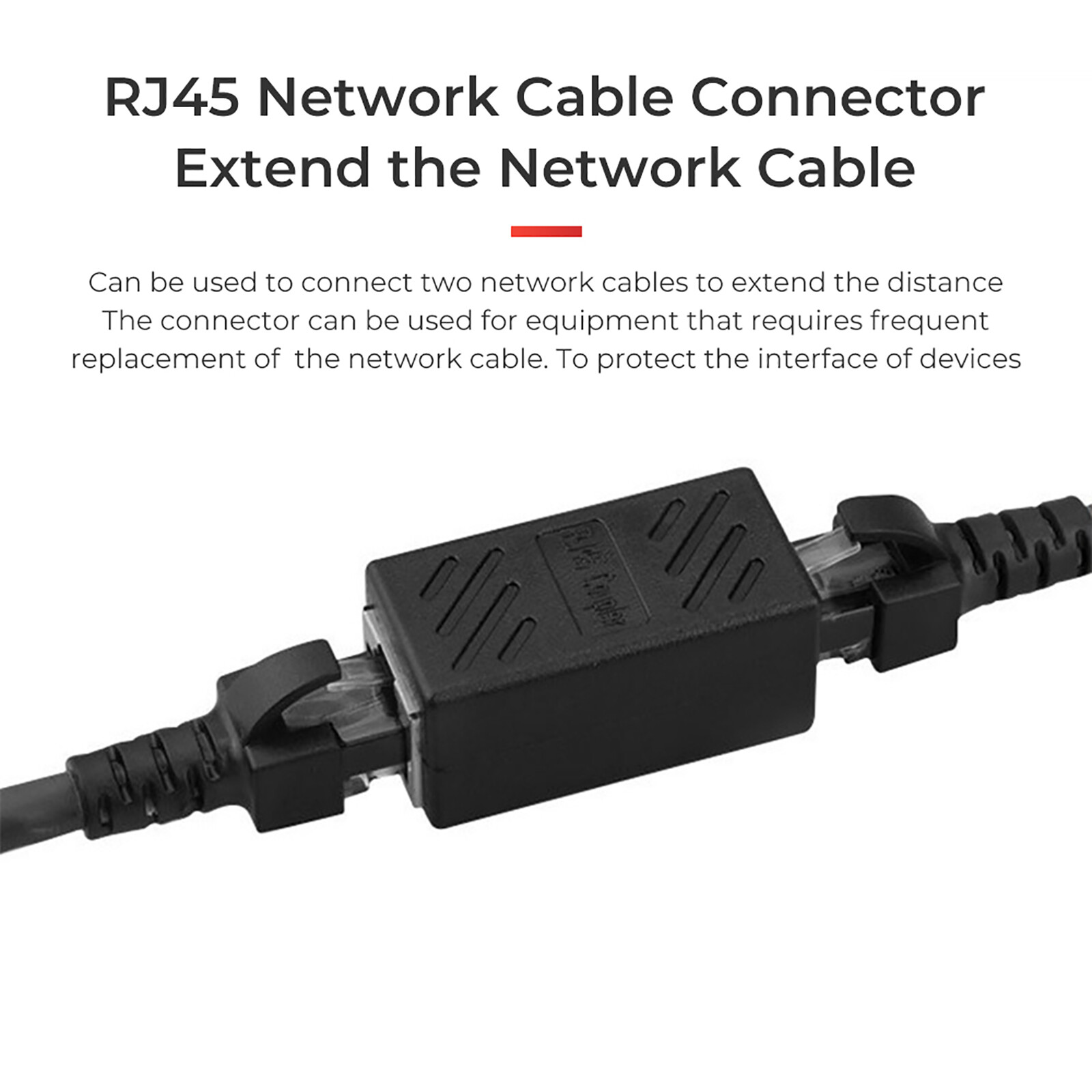 RJ45 Inline Coupler Cat7 Cat6 Cat5e Ethernet Network Cable Extender Connector US