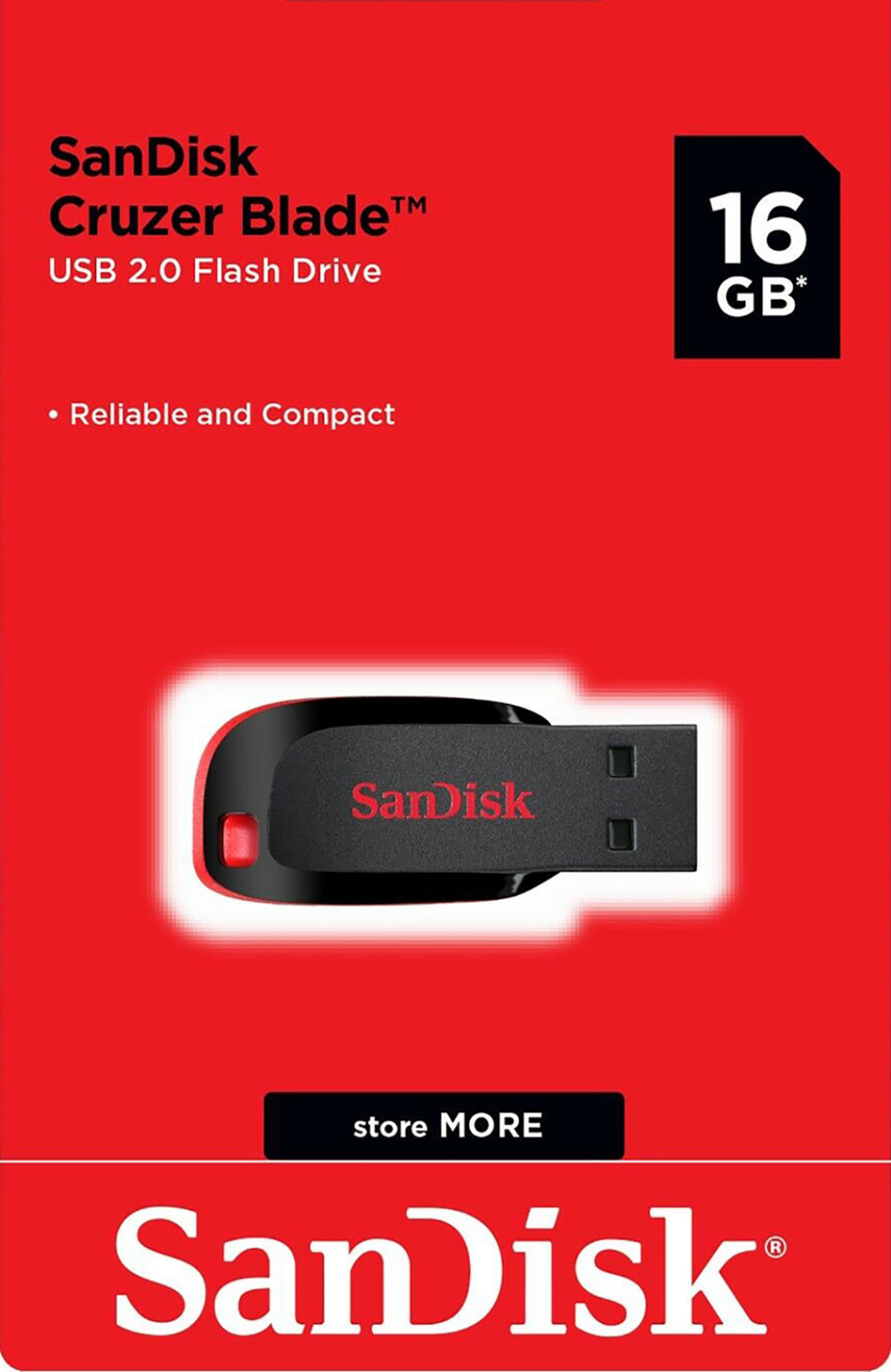 SanDisk Cruzer Blade 16GB USB 2.0 Flash Drive Thumb Memory Stick 50 Units Box