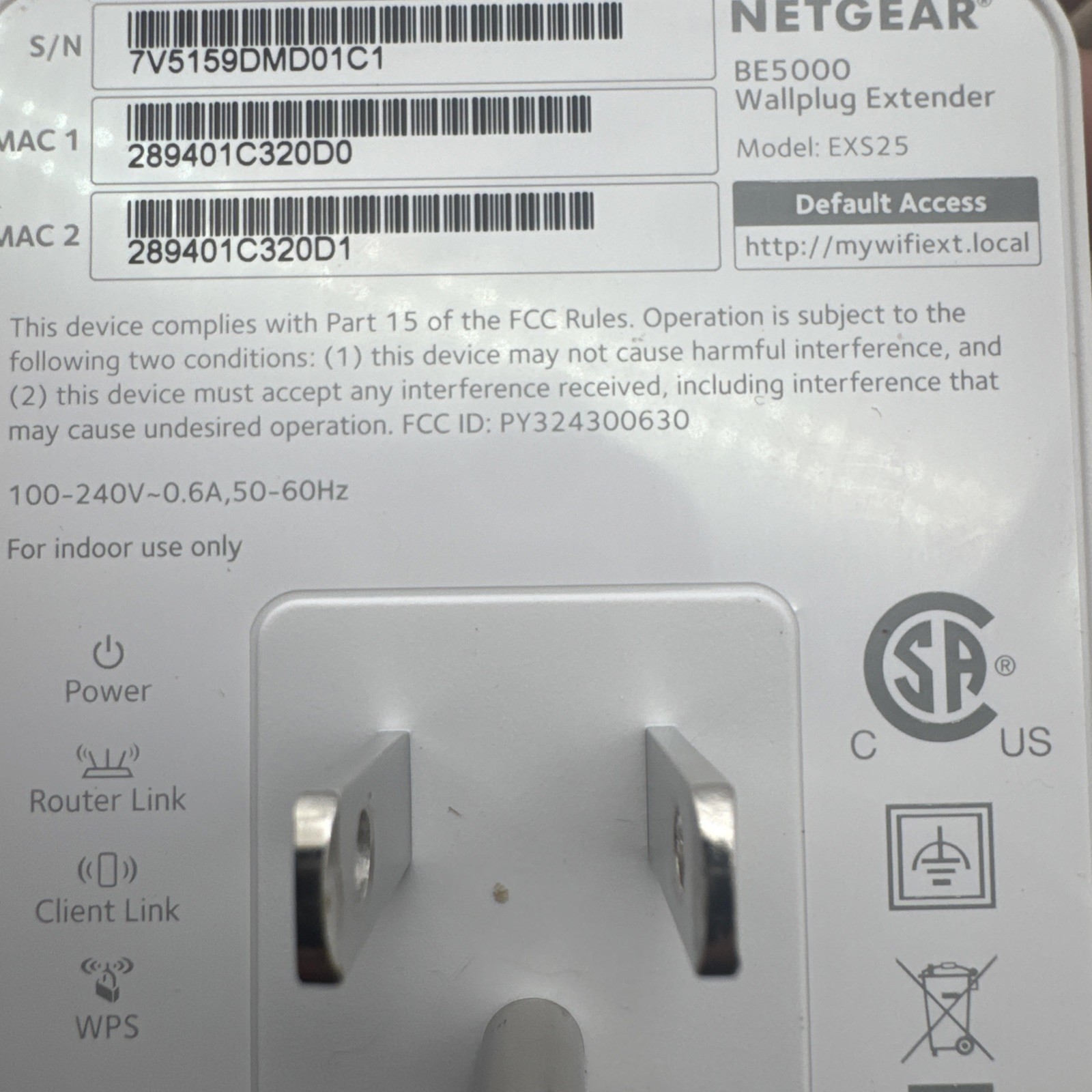 NETGEAR | EXS25 BE5000 | WiFi 7 Range Extender Dual Band Smart Roaming | AR