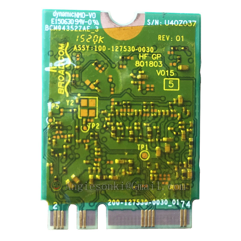 Broadcom BCM94352Z DW1560 6XRYC 802.11 AC 867 Mbps Bluetooth 4.0 WIFI WLAN Card