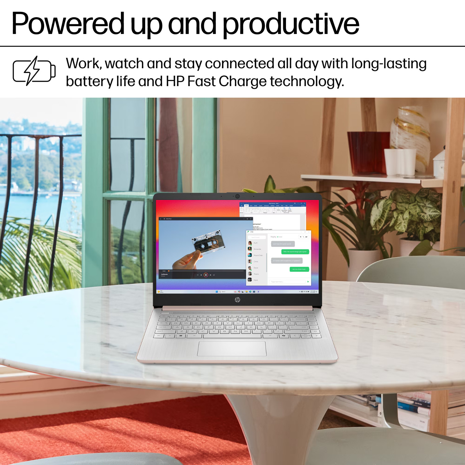 2026 HP Laptop Computer 14″ 4-Core Intel CPU 8GB RAM 628GB Storage Office Pro