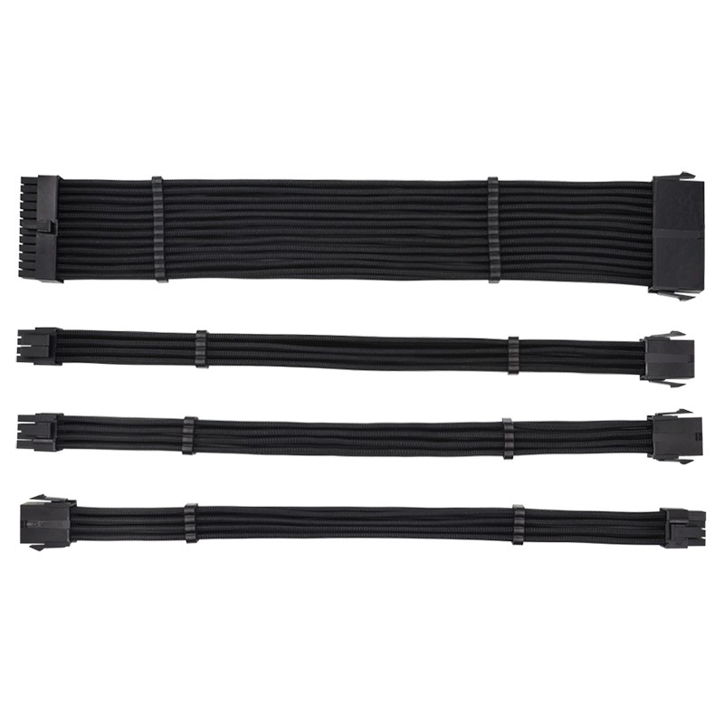 PSU Cable Extension Kit 32CM with Cable Combs 24Pin/8Pin(4+4) /8Pin(6P+2P)