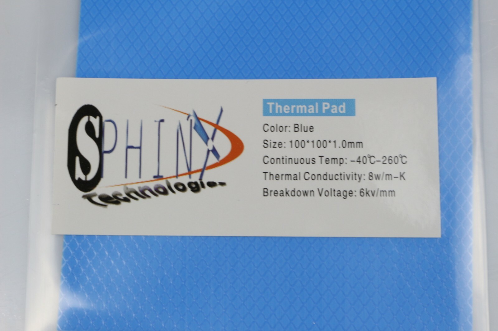100X100X1mm Pad High Thermal Conductivity 8w/m-K For Laptop PC PlayStation Xbox