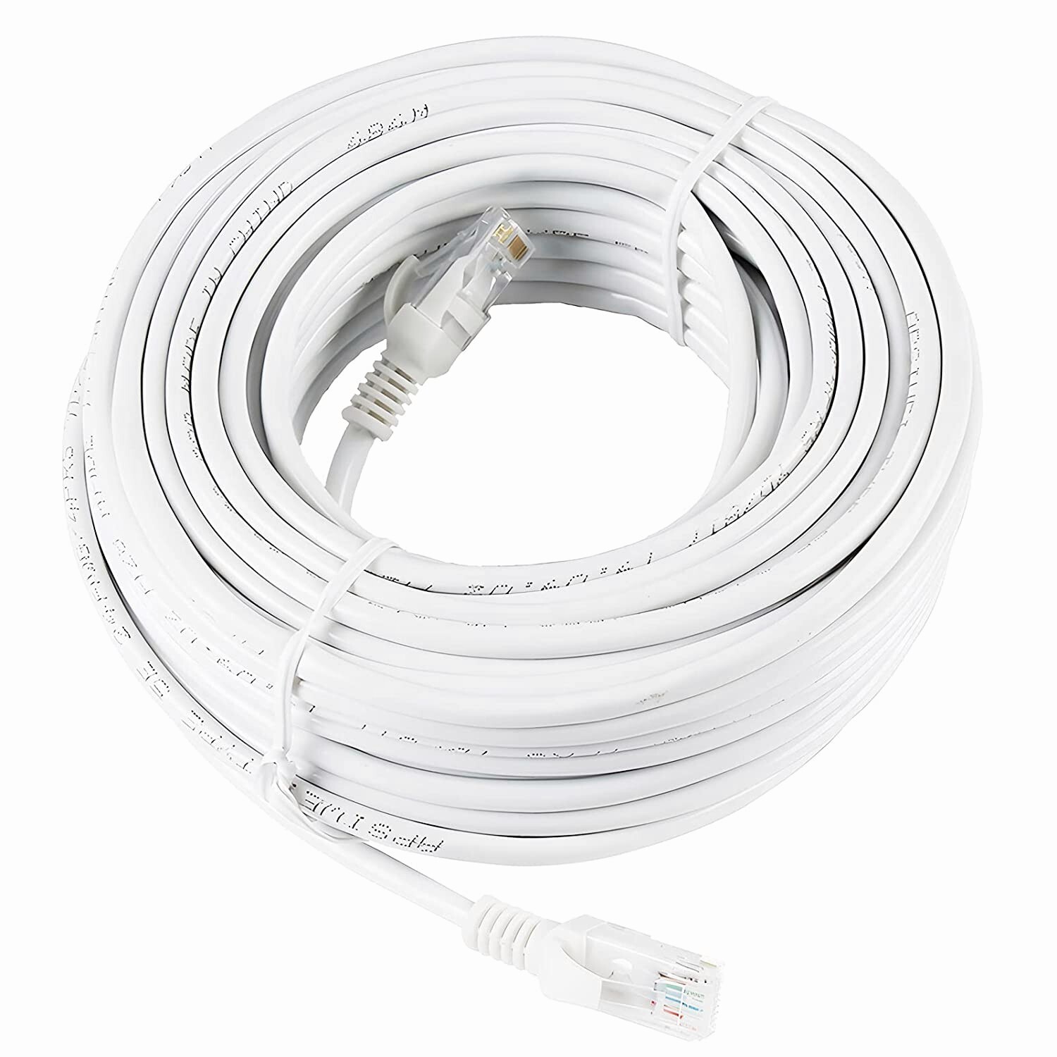 Cat5 e CAT5e Ethernet Cable RJ45 Network Internet Cord White Patch 6/10/60/100ft